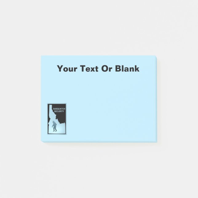 Sasquatch Security - Idaho Post-it Notes (Front)