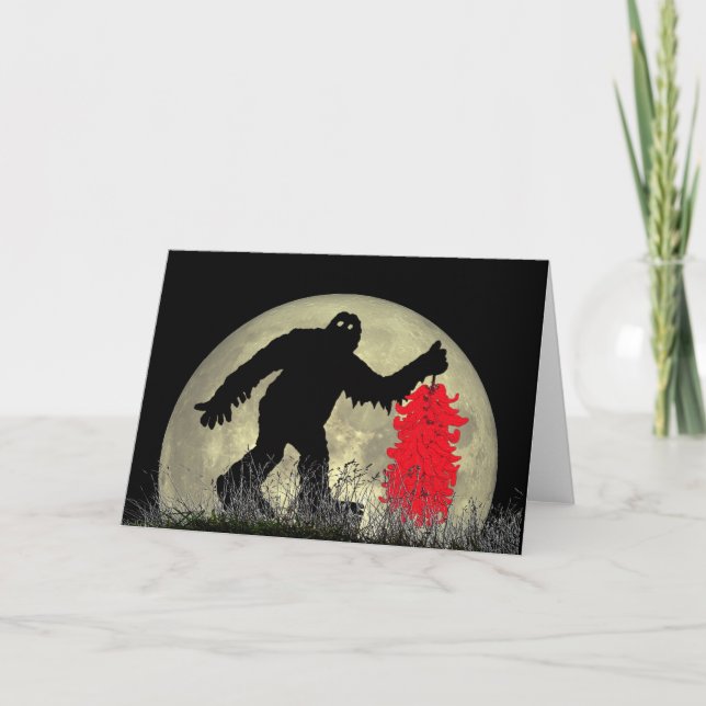SASQUATCH SIGHTED IN HATCH, NEW MEXICO Card (Front)
