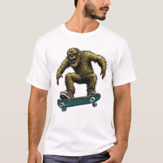 sasquatch skateboarding T-Shirt