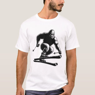 Sasquatch Skiing T-Shirt