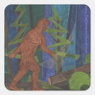 Sasquatch Square Sticker
