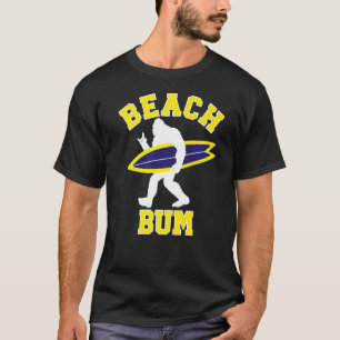 Sasquatch Surfer Vacation Beach Bum Mens Beach T-Shirt