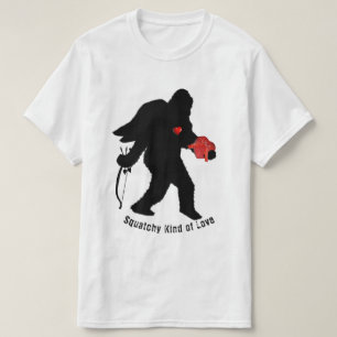 Sasquatch Valentine's Day T-Shirt