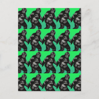 Sasquatch Walking Postcard