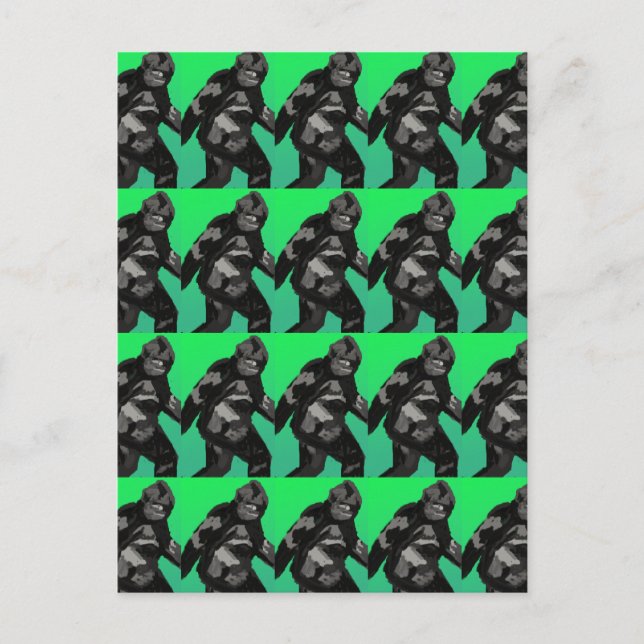 Sasquatch Walking Postcard (Front)