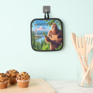 Sasquatch Washington Souvenir Travel Gift Pot Holder