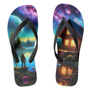 Sasquatch Watching nebulas on a distant planet Thongs