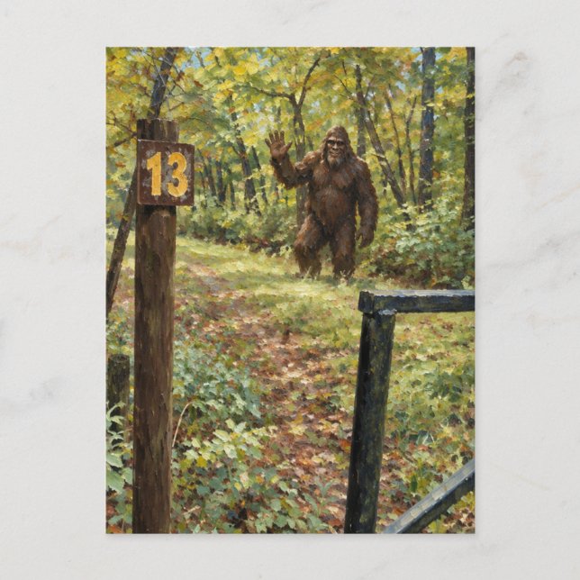 Sasquatch Waves From Trail 13 Postcard (Front)