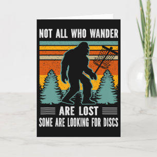 Sasquatch Yeti Frisbee Golf Ultimate Bigfoot Disc Card