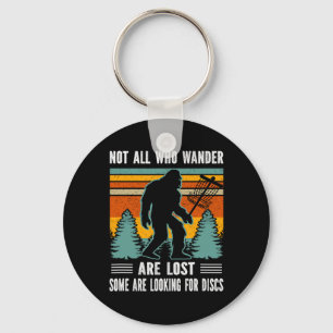 Sasquatch Yeti Frisbee Golf Ultimate Bigfoot Disc Key Ring