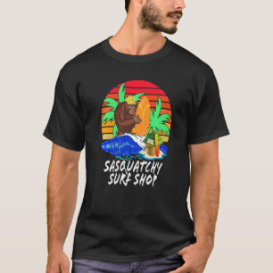 Sasquatchy Tiki Hut Surf Shop T-Shirt