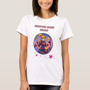 Sass space girl shirt with cute colours 