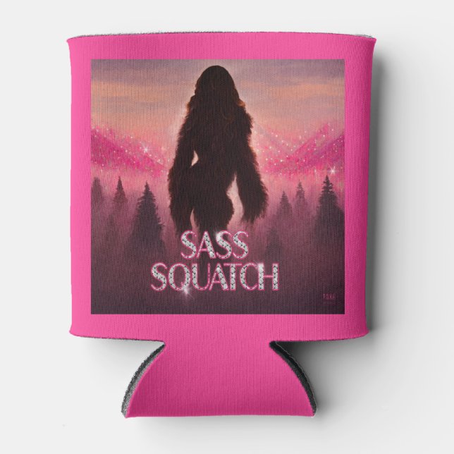Sass Squatch Can Cooler (Front)
