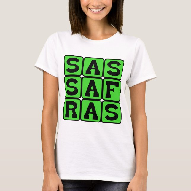 Sassafras, Deciduous Tree T-Shirt (Front)