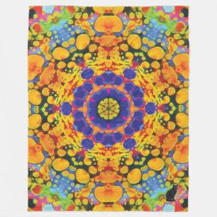 Sassafras Kaleidoscope Fleece Blanket