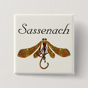 Sassenach Dragonfly 15 Cm Square Badge