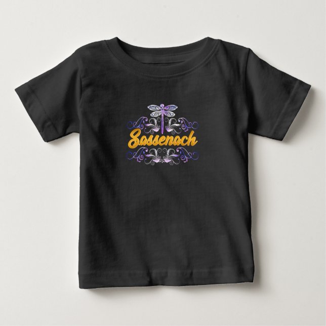 Sassenach Outlander Blue Dragonfly Baby T-Shirt (Front)