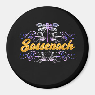 Sassenach Outlander Blue Dragonfly Magnet