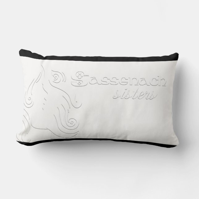 Sassenach Sisters logo lumbar pillow (Front)