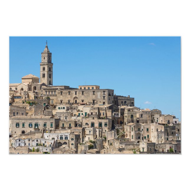 Sassi di Matera city in Italy Photo Print (Front)