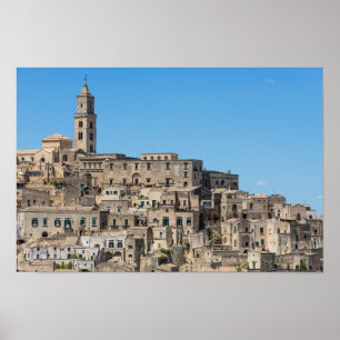 Sassi di Matera city in Italy Poster