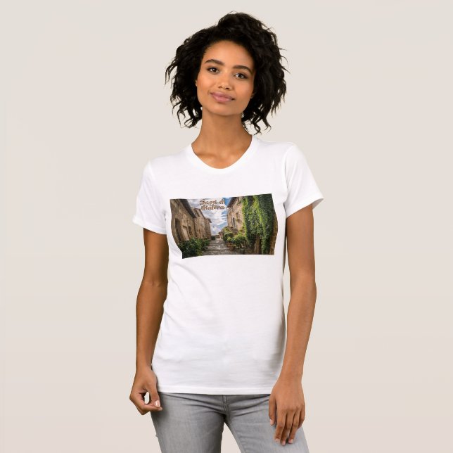 Sassi di Matera Italy Ivy Steps T-Shirt (Front Full)