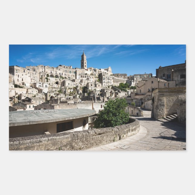 Sassi di Matera old city Rectangular Sticker (Front)