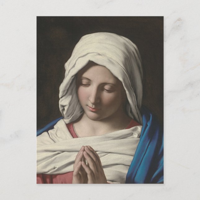 Sassoferrato - Madonna in prayer Postcard (Front)