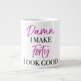 Sassy 40th Birthday Large Coffee Mug