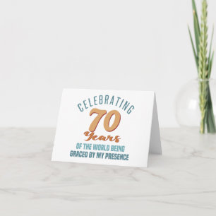 Sassy 70th Birthday Attitude Card