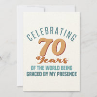 Sassy 70th Birthday Attitude