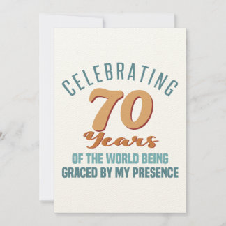 Sassy 70th Birthday Attitude Card