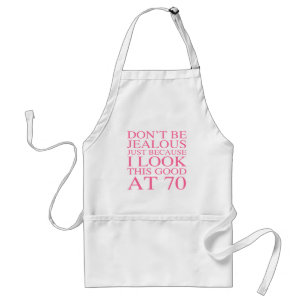 Sassy 70th Birthday For Women Standard Apron
