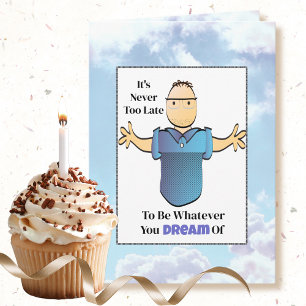 Sassy 70th Birthday Male Cartoon Funny Saying  Card
