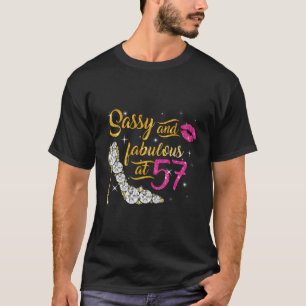 Sassy And Fabulous At 57 57Th Shoes T-Shirt