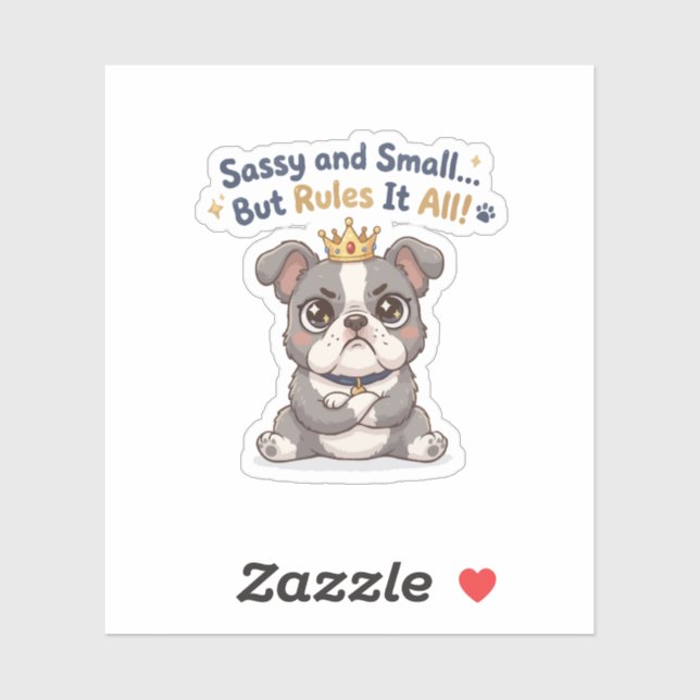 Sassy and Small Dog Crown (Sheet)