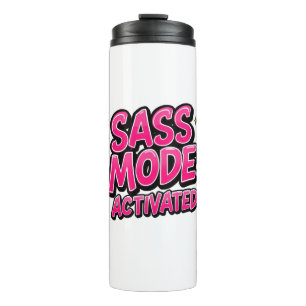 Sassy Attitude and Bold Pop Art Thermal Tumbler
