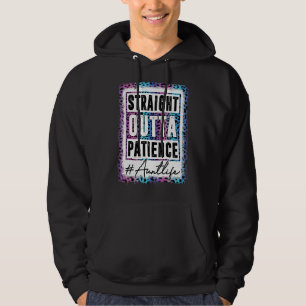 Sassy Aun  Straight Outta Patience Leopard Aunt Li Hoodie