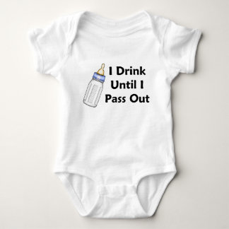 Sassy Baby Boy Bottle I Drink Until I Pass Out Bodysuit