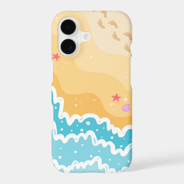 Sassy Beach Design iPhone Case (Back)