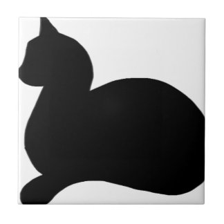 Sassy Black Cat Tile