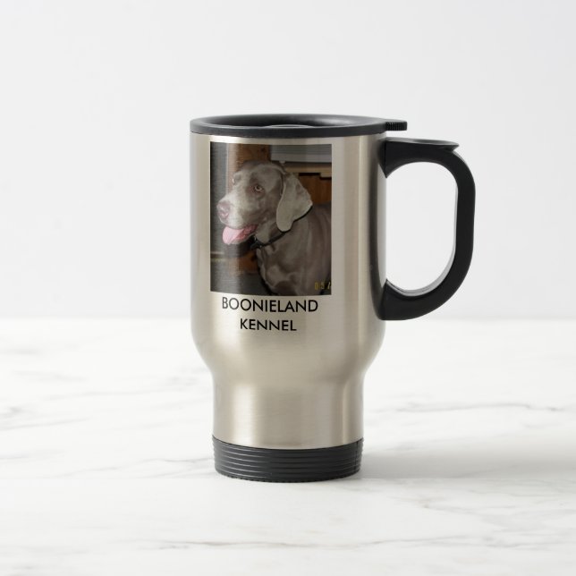 sassy, BOONIELAND KENNEL Travel Mug (Right)
