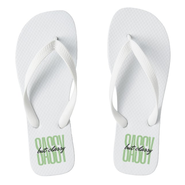 Sassy But Classy Pair of Flip Flops (Footbed)