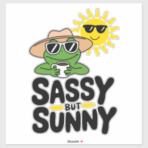 Sassy but Sunny Frog Design – Funny Summer