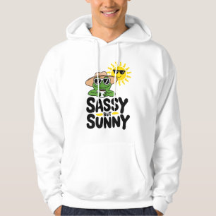 Sassy but Sunny Frog Design – Funny Summer Coffee Hoodie