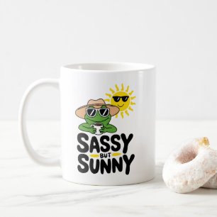  Sassy but Sunny Frog Design – Funny Summer Coffee Mug