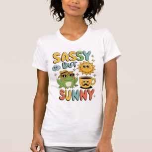 Sassy But Sunny – Funny Frog Summer  T-Shirt