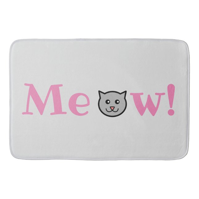 Sassy Cat Bath Mat (Front)