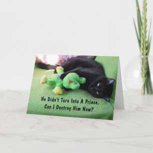 Sassy Cat & Froggy Valentine's Day Card