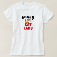Sassy Cat Lady Funny Pirate Graphic Tee Shirt